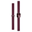 Apple Watch (42 44 SE 45 46 49mm) Lippa Magnetisk Finewoven Rem - Vinrød on Sale