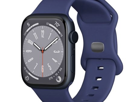 Apple Watch (42 44 SE 45 46 49mm) Epico Silikone Rem - Blå Online Hot Sale