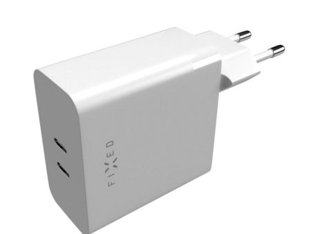 Fixed PD Hurtig Vægoplader 65W 2x USB-C - Hvid Online now