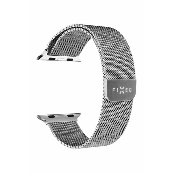 Apple Watch (42 44 SE 45 49mm) Fixed Mesh Rem - Sølv Online