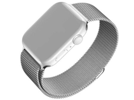 Apple Watch (42 44 SE 45 49mm) Fixed Mesh Rem - Sølv Online