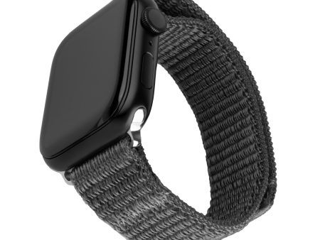 Apple Watch (42 44 SE 45 46 49mm) Fixed Nylon Rem - Mørkegrå Supply