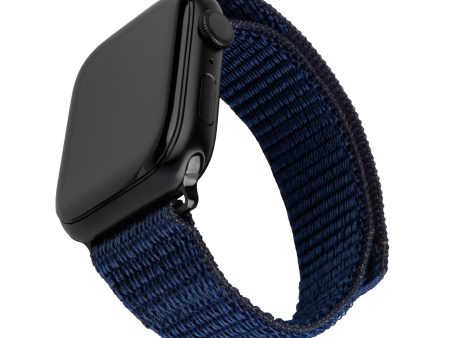 Apple Watch (38 40 SE 41 42mm) Fixed Nylon Rem - Mørkeblå Supply