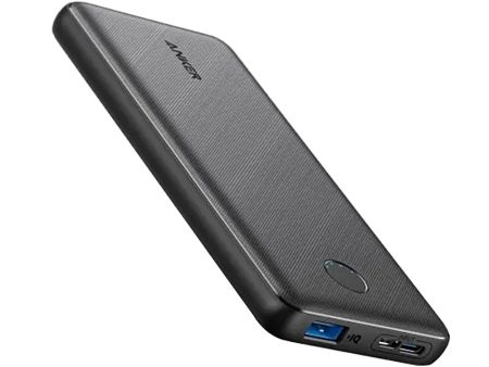 Anker PowerCore 10.000 mAh 12W Powerbank 1x USB-C & 1x Micro-USB - Sort Sale