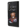 Samsung Galaxy A9 (2018) Læder Cover m. Pung Angry Bear For Cheap