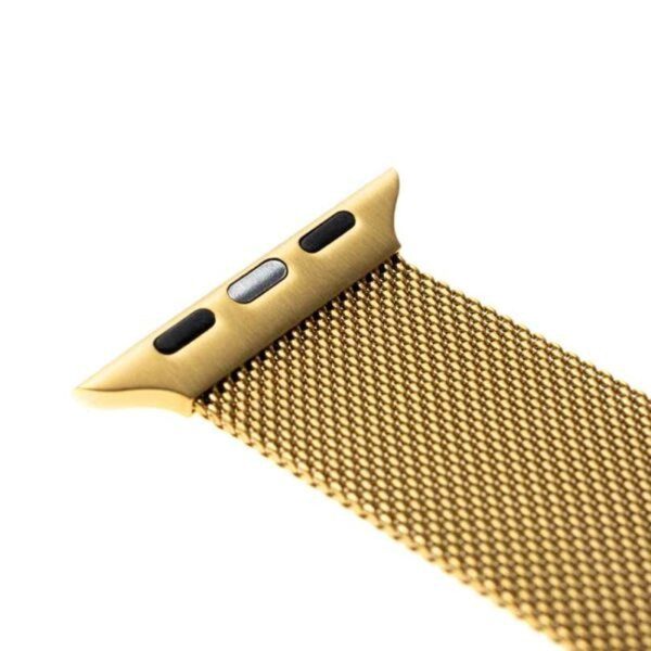 Apple Watch (42 44 SE 45 49mm) Fixed Mesh Rem - Guld Supply