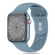 Apple Watch (42 44 SE 45 46 49mm) Tech-Protect Silikone Urrem - Winter Blue For Sale