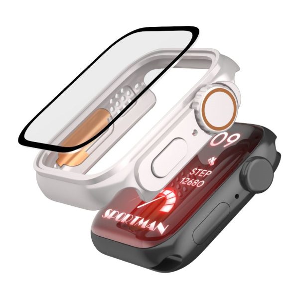 Apple Watch Tech-Protect DEFENSE360 Smartwatch Cover m. Skærmbeskyttelse - 45mm - Titanium   Orange Online now