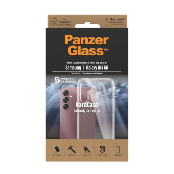 Samsung Galaxy A14   A14 (5G) Cover PanzerGlass HardCase Antibakteriel - Gennemsigtig Sale