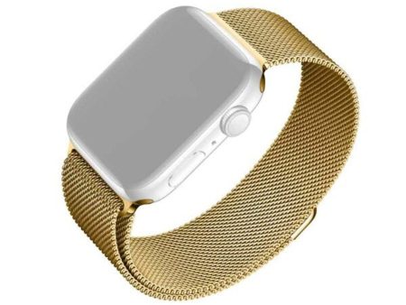 Apple Watch (42 44 SE 45 49mm) Fixed Mesh Rem - Guld Supply