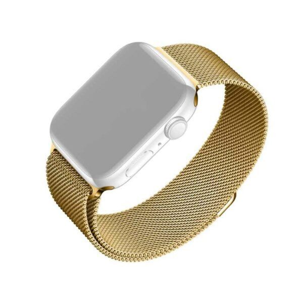 Apple Watch (42 44 SE 45 49mm) Fixed Mesh Rem - Guld Supply