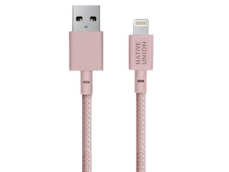 Native Union Belt Kabel USB-A til Lightning m. Læderspænde 1.2 m. - Rose Online Hot Sale