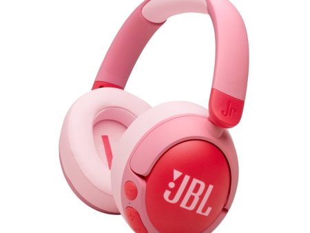 JBL Junior 470NC Over-Ear Børne Headset Maks. 85 dB m. Bluetooth og Aktiv Støjreduktion - Høretelefoner - Lyserød Supply