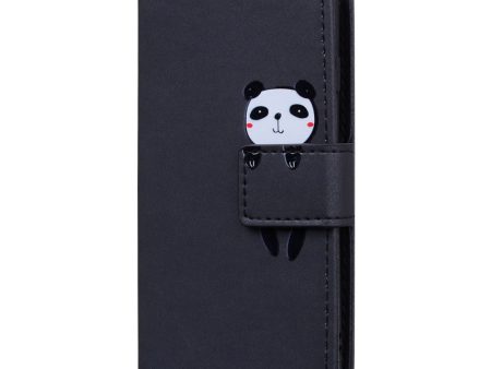 Xiaomi 13 Flip Cover m. Kortholder   Ståfunktion   Strop - Sort (Panda) For Cheap