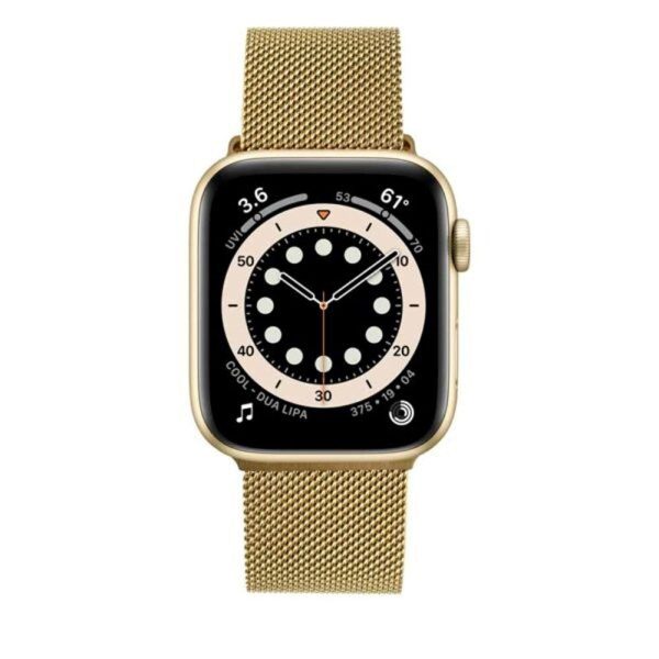 Apple Watch (42 44 SE 45 49mm) Fixed Mesh Rem - Guld Supply