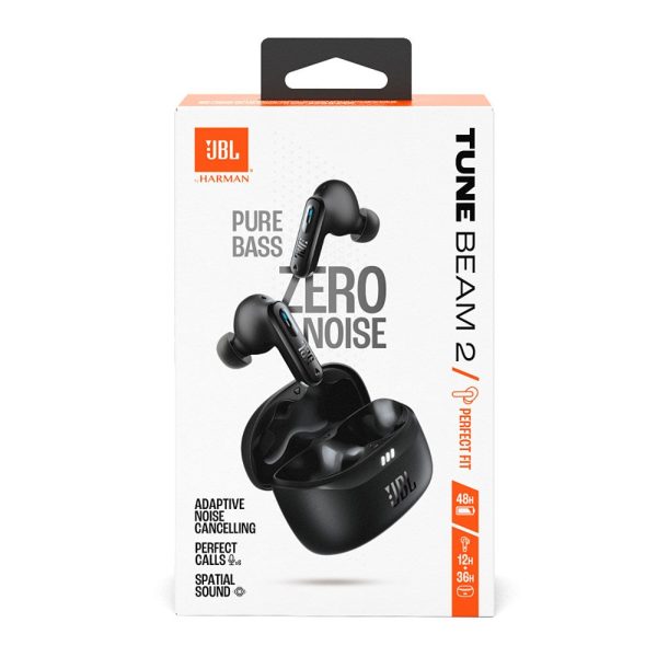 JBL Tune Beam 2 - True Wireless Headset m. Aktiv Støjreducering - In-Ear - Sort on Sale