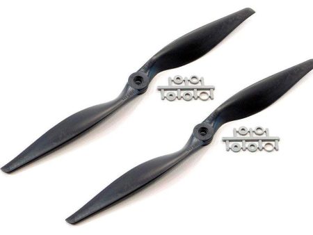 APC 12x8 Thin Electric Propeller - Black Multi-Pack (2 Propellers) on Sale