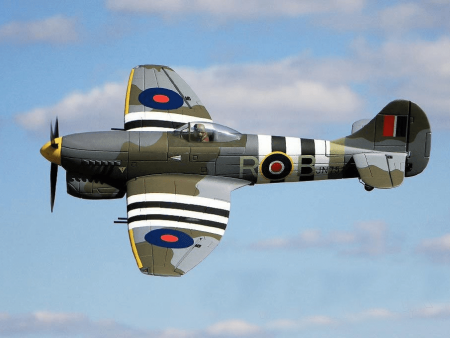 Dynam Hawker Tempest with Gyro 1250mm (49 ) Wingspan - RTF Discount