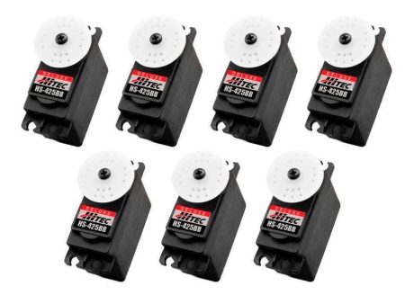 Hitec HS-425BB Deluxe Ball Bearing Plastic Gear Standard Servo Airplane Multi-Pack (7 Servos) Online Hot Sale