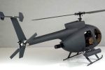 RotorScale AH-6 Attack Tactical Black 450 Size Helicopter - PNP - (OPEN BOX) For Cheap