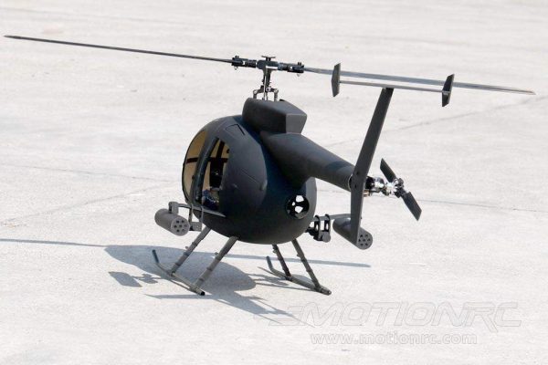 RotorScale AH-6 Attack Tactical Black 450 Size Helicopter - PNP For Sale