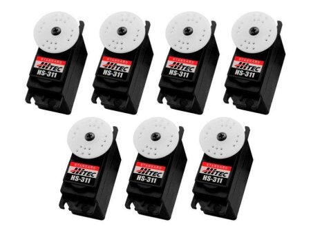 Hitec HS-311 Plastic Gear Standard Servo Airplane Multi-Pack (7 Servos) For Discount