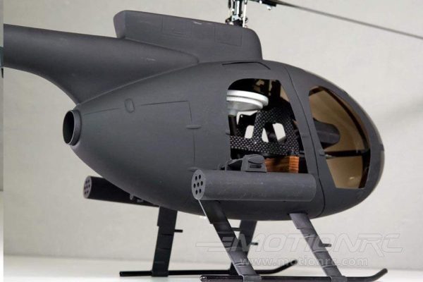 RotorScale AH-6 Attack Tactical Black 450 Size Helicopter - PNP For Sale