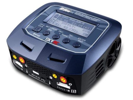 SkyRC D100 V2 100W 6 Cell (6S) AC DC Dual LiPo Battery Charger - (OPEN BOX) For Sale