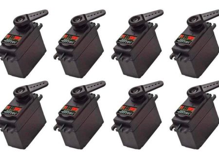 Hitec D-645MW High Voltage High Torque Digital Metal Gear Servo Airplane Multi-Pack (8 Servos) For Cheap