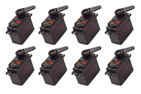 Hitec D-645MW High Voltage High Torque Digital Metal Gear Servo Airplane Multi-Pack (8 Servos) For Cheap