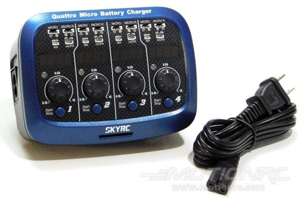 SkyRC Quattro Micro 1 Cell (1S) AC DC LiPo Battery Charger - (OPEN BOX) For Discount